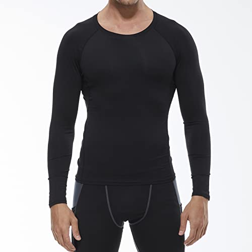 SPVISE Black Compression Shirts Long Sleeve Men Cool Dry Athletic Workout Running TShirts Tops Sports Baselayer Undershirts - Image 3