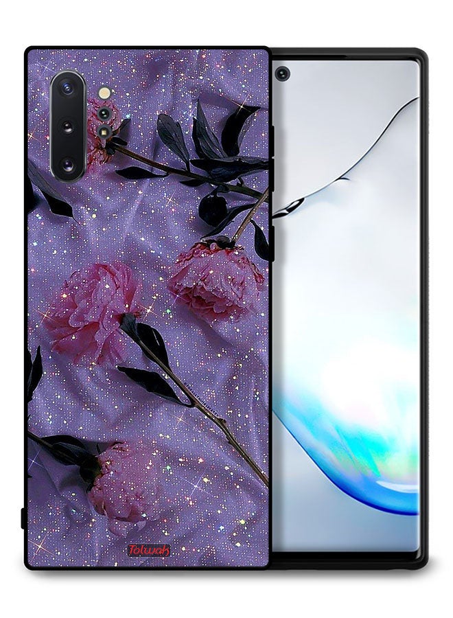 Tolwak Samsung Galaxy Note 10 Plus Protective Case Cover Glitter Roses - Image 1