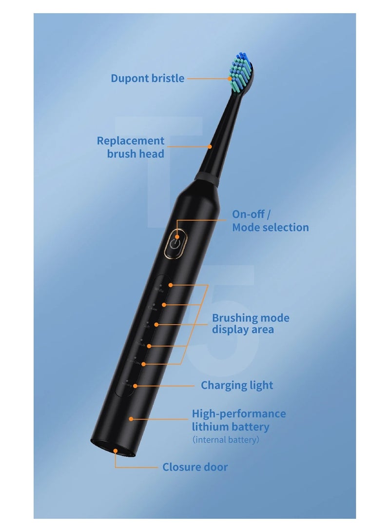 فرشاة أسنان كهربائية قابلة لإعادة الشحن، وخيط تنظيف أسنان متعدد الاستخدامات - Image 2