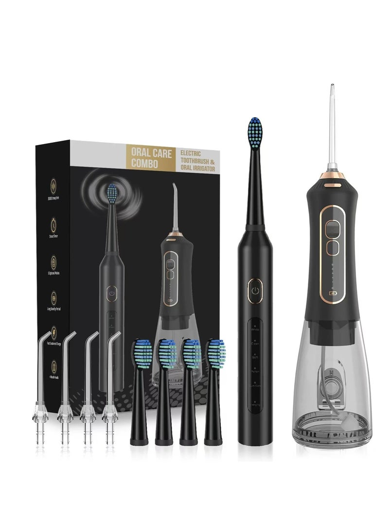 فرشاة أسنان كهربائية قابلة لإعادة الشحن، وخيط تنظيف أسنان متعدد الاستخدامات - Image 1