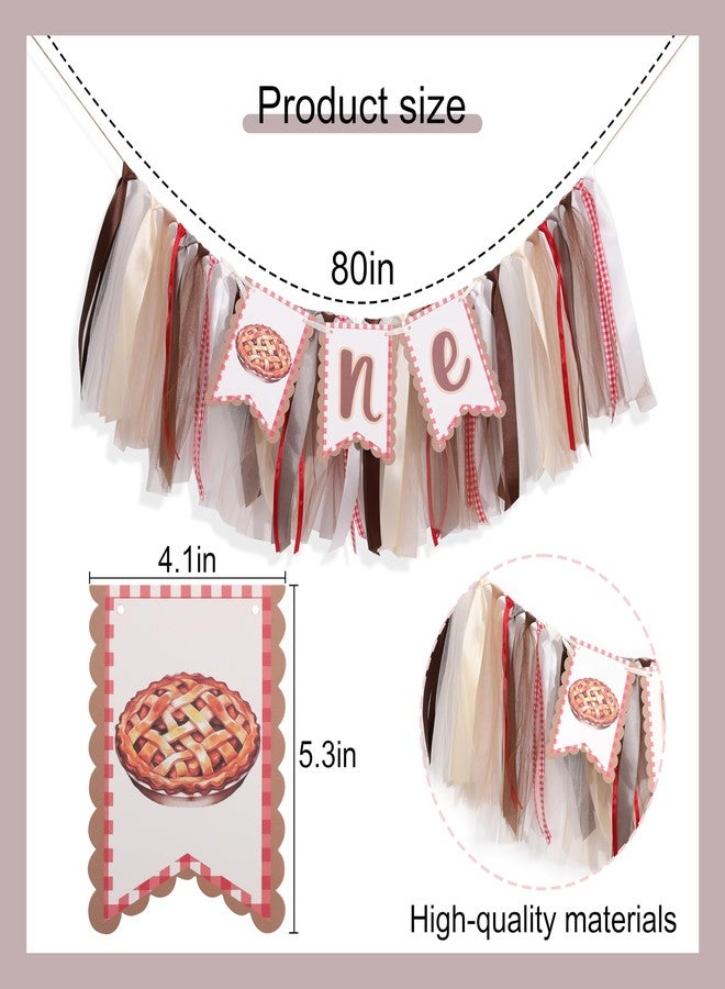 HIKLO One Cutie Pie 1st Birthday Highchair Banner - Sweet Pie Party Decorations, Little Princess First Fall Birthday Decorations, Fall Party Cake Smash Photo Props - Image 2