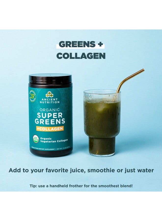 Ancient Nutrition Supergreens Powder, Organic Superfood Powder with Collagen, Made from Real Fruits, Vegetables and Herbs, for Digestive and Energy Support, 25 Servings, 7.5oz - Image 5