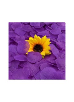 ORiTi Artificial Silk Rose Petals 1000 Pieces For Wedding Party Favors Decoration And Vase Home Decor Wedding Bridal Decoration - Purple  - Image 2