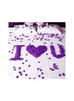 ORiTi Artificial Silk Rose Petals 1000 Pieces For Wedding Party Favors Decoration And Vase Home Decor Wedding Bridal Decoration - Purple  - Image 4