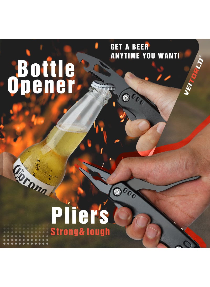 VEITORLD VEITORLD Gifts for Dad Men, Cool Dad Birthday Gifts Ideas for Men Grandpa Papa from Daughter Wife Son, BEST DAD EVER Gift, All in One Survival Tools Hammer Multitool, Camping Hunting Hiking Presents  - Image 5