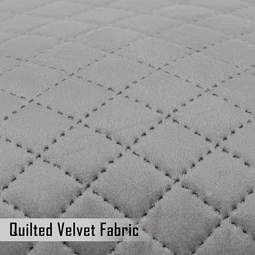 HOKIPO Quilted Velvet Cushion Cover 40x40 cm (16x16 inch), Pack of 2, Sangria Red (IN-701-16IN*2) - Image 2