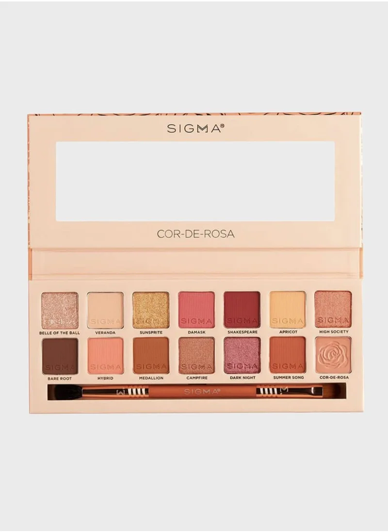 Sigma Beauty 14 Color Eyeshadow Palette in Matte and Shimmer in Cora De Rosa