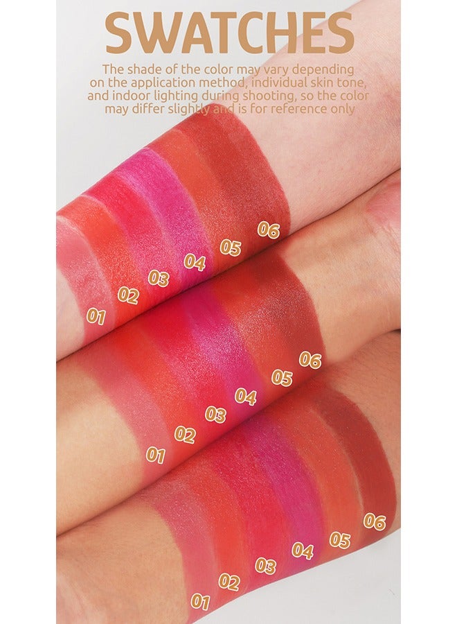 YOUNG VISION Pocket Blush, Long Lasting Smooth Lipstick Blush Stick, Matte Highly Chroma Blusher Paste, Waterproof Blusher Cream - #01 - Image 3