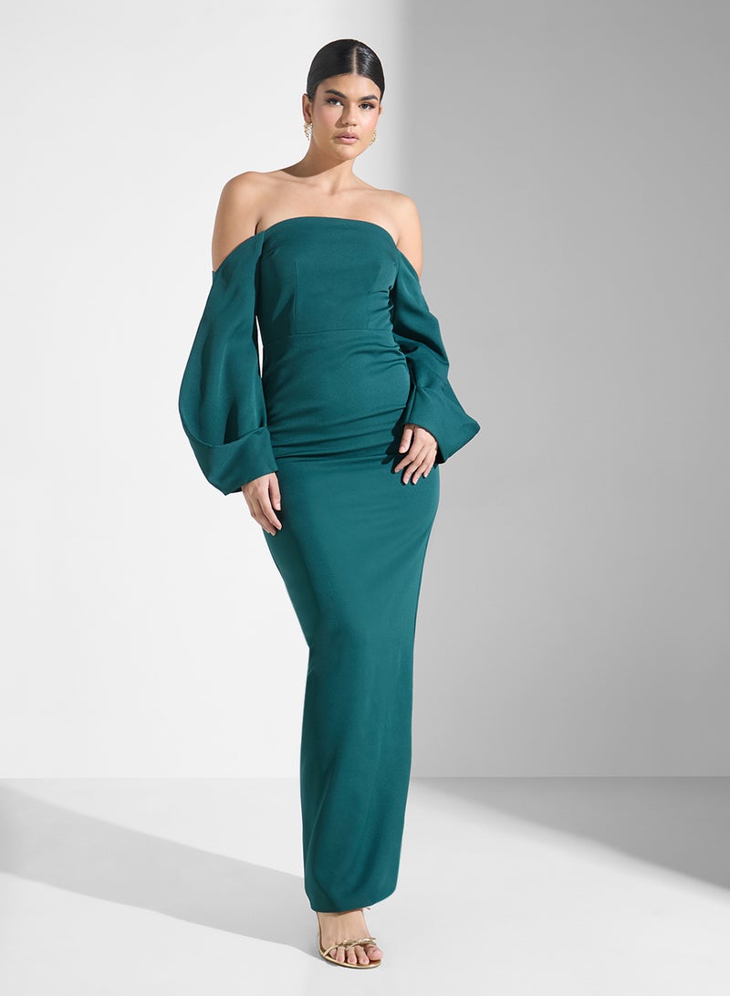 ايرا فستان بأكمام مكشوفة الكتفين - Image 1