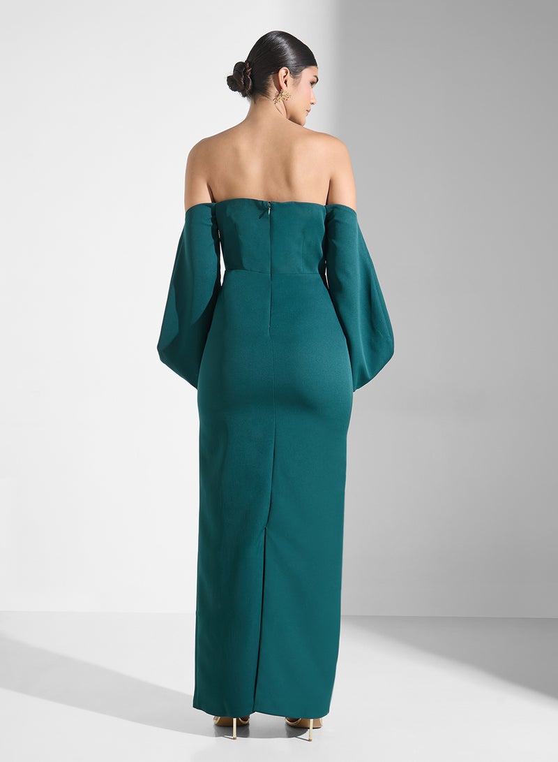 ايرا فستان بأكمام مكشوفة الكتفين - Image 2