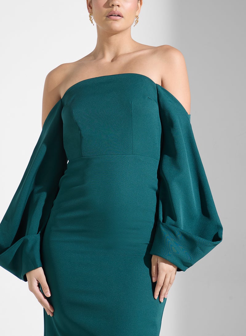 ايرا فستان بأكمام مكشوفة الكتفين - Image 3