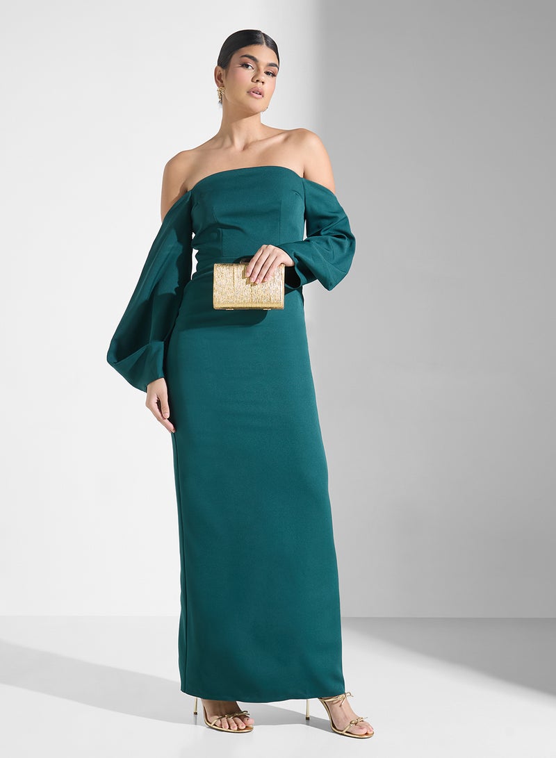 ايرا فستان بأكمام مكشوفة الكتفين - Image 4