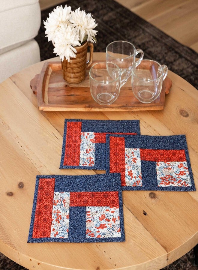 June Tailor Inc JT-1472 Quilt As You Go Mug Mat Log Cabin Notions, - Image 2
