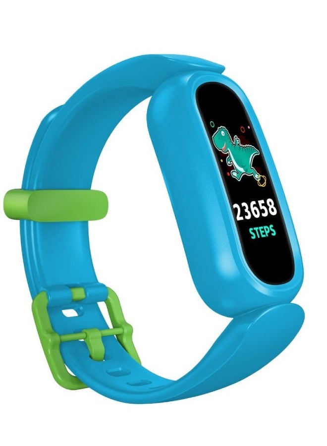 T16 Kids Smart Watch with Silicone Strap – Heart Rate, BP Operator, SpO2, Sleep Monitoring, Waterproof, Multi-Sport Modes , Blue - Image 1