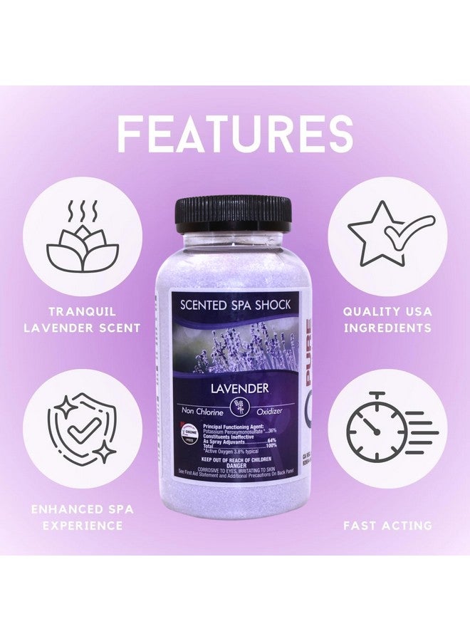 pure and simple Lavender Aromatherapy Spa Shock Granules | Non-Chlorine Oxidizer for Spa & Hot Tub | Compatible with Bromine & Chlorine Tablets | Neutralizes Odors & Enhances Water Clarity, 2 lbs (Pack of 1) - Image 2