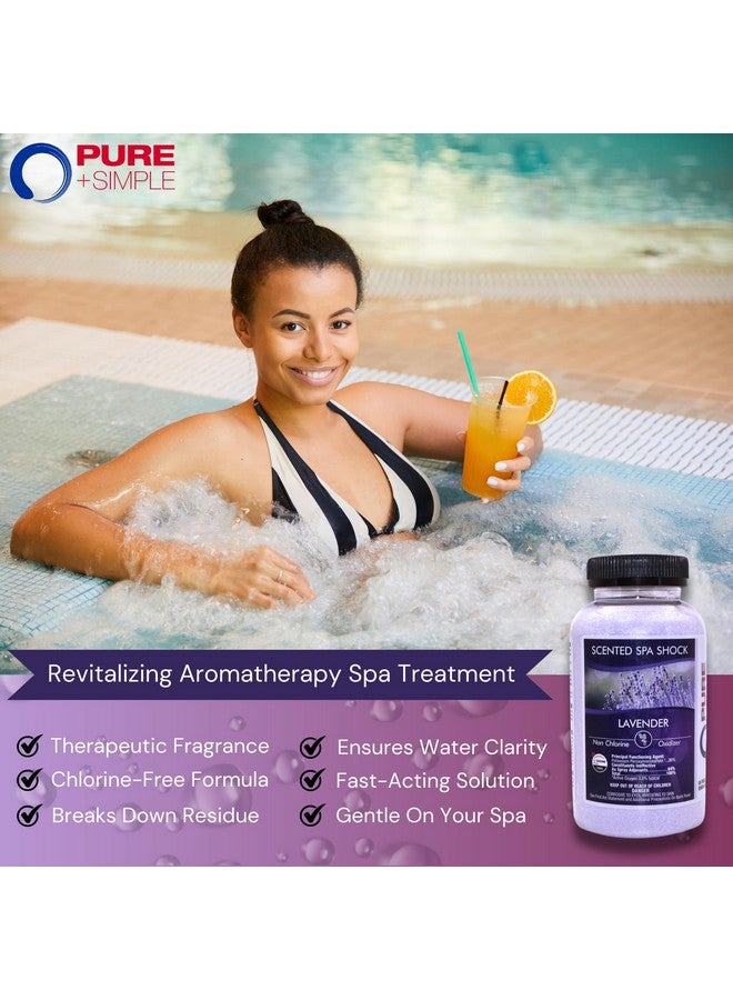 pure and simple Lavender Aromatherapy Spa Shock Granules | Non-Chlorine Oxidizer for Spa & Hot Tub | Compatible with Bromine & Chlorine Tablets | Neutralizes Odors & Enhances Water Clarity, 2 lbs (Pack of 1) - Image 3