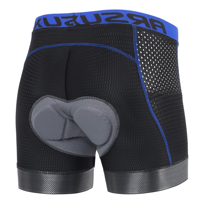 ARSUXEO Men's Cycling Underwear Shorts with Breathable Mesh and Padding - Image 5
