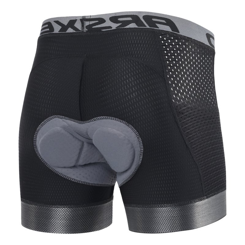 ARSUXEO Men's Cycling Underwear Shorts with Breathable Mesh and Padding - Image 3