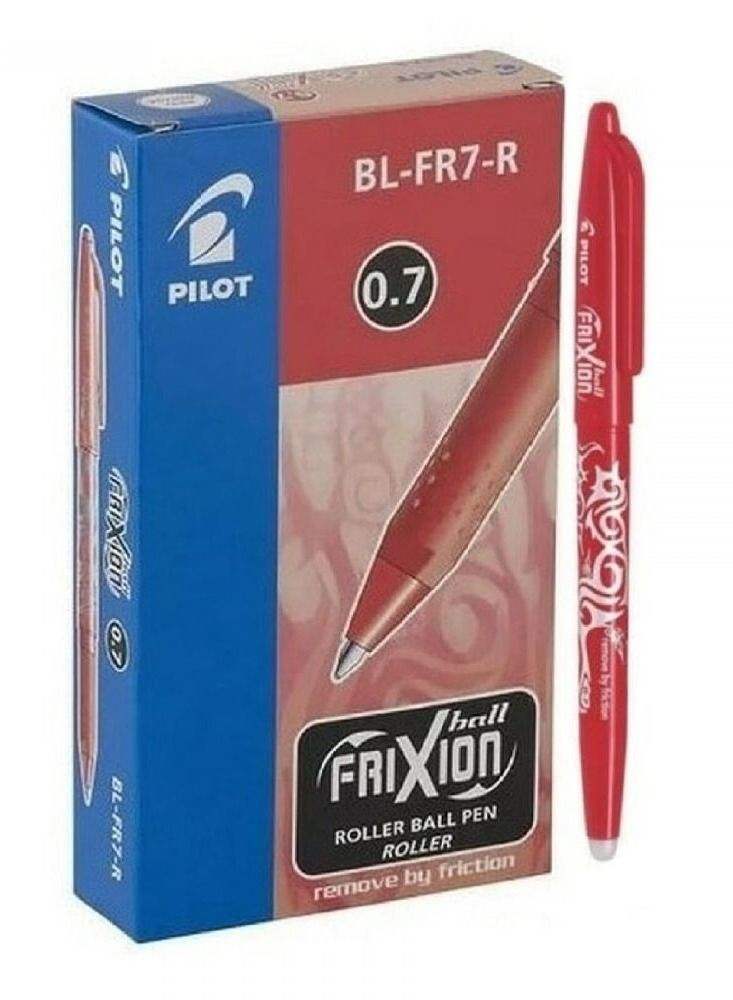 Pilot 12 Piece Frixion Rollerball 0.7mm Erasable Pen Red - Image 1