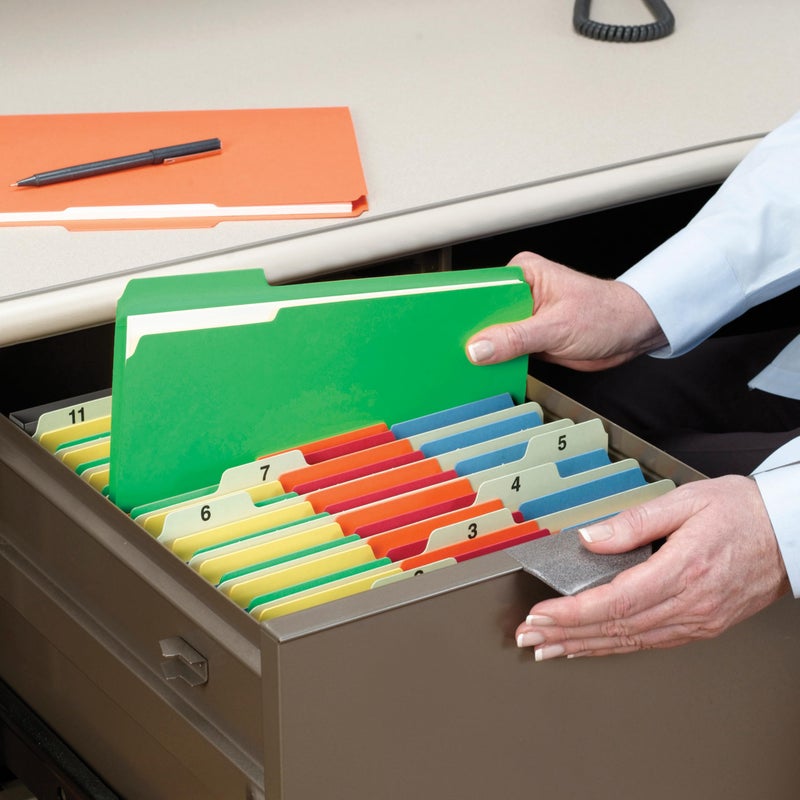 Smead Standard File Folders, 100 Count, Green, 1/3-Cut Tabs, Letter Size (12143) - Image 2