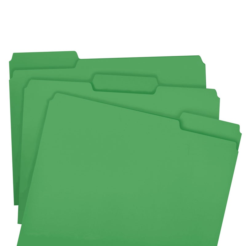 Smead Standard File Folders, 100 Count, Green, 1/3-Cut Tabs, Letter Size (12143) - Image 4