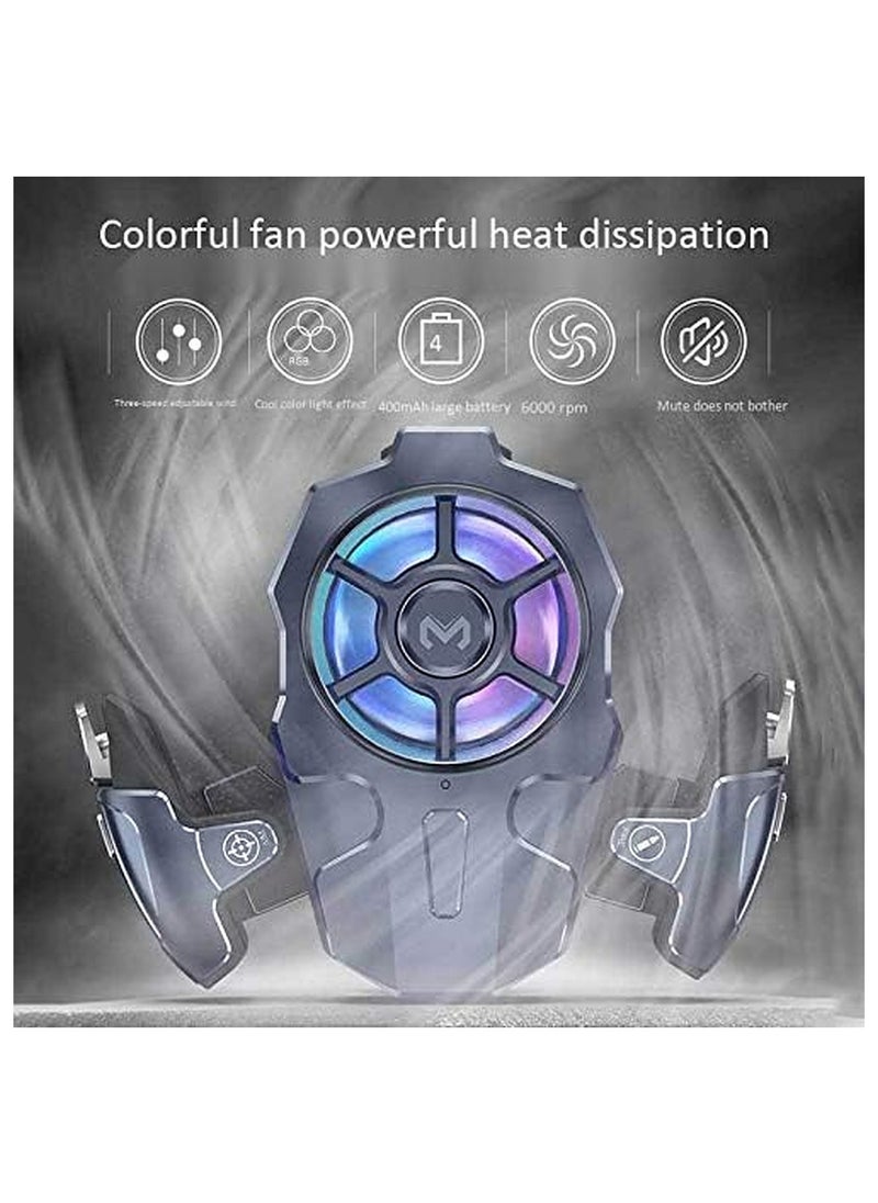 Memo AK03 For PUBG Mobile Controller Phone Fan Cooler Gamepad Joystick Trigger Control For iOS And Android  - Image 2