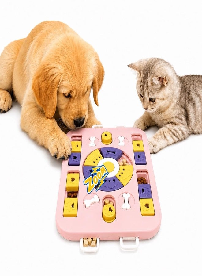 HAOYEGUOJI Interactive Cat Puzzle Toy, Maze Slow Feeder, 11.3 in - Image 1