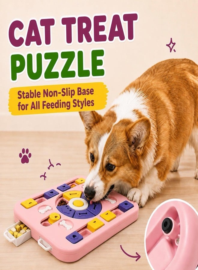 HAOYEGUOJI Interactive Cat Puzzle Toy, Maze Slow Feeder, 11.3 in - Image 5