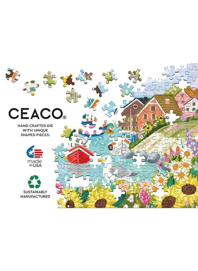 Ceaco Ceaco - Olivia Gibbs - Sea Town Harbor - 300 Piece Jigsaw Puzzle  - Image 3