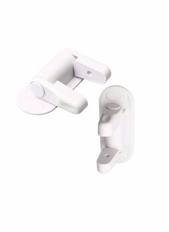 Door Handle Lock, Child Proof Doors & Handles, Lever 3M Adhesive Minimalist Design, No Drilling Safety Locks (2 Pack)