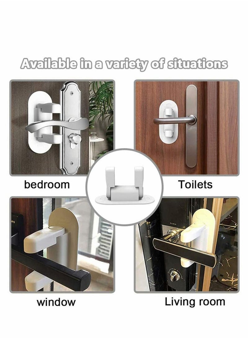 Y&D - Door Handle Lock, Child Proof Doors & Handles, Lever 3M Adhesive Minimalist Design, No Drilling Safety Locks (2 Pack) - Image 1