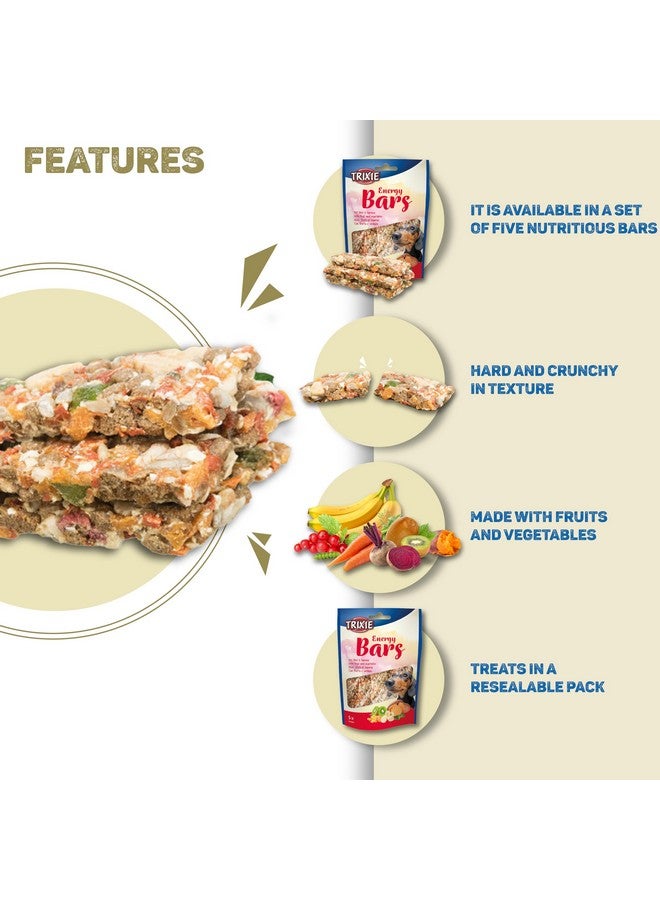 Trixie Premio Dog Treats Combo:  Energy Bars With Fruits & Vegetables100 G And Chicken Hearts, 100 G - Protein Rich Training Snacks For All Dog Breeds - Image 3
