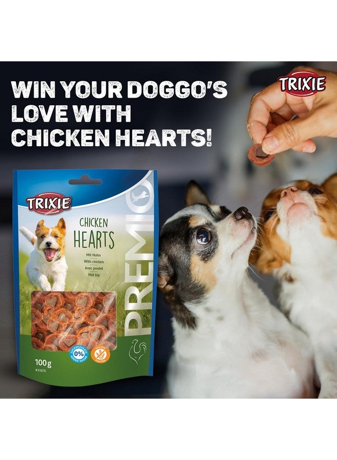 Trixie Premio Dog Treats Combo:  Energy Bars With Fruits & Vegetables100 G And Chicken Hearts, 100 G - Protein Rich Training Snacks For All Dog Breeds - Image 5