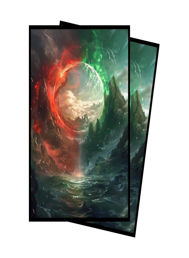 Paramint Green Red MTG Card Sleeves (Smooth) - 104 Count Standard Size TCG Sleeves - Compatible with Magic The Gathering - Double Sleeving - Original Art Design, Premium Protection - Image 1