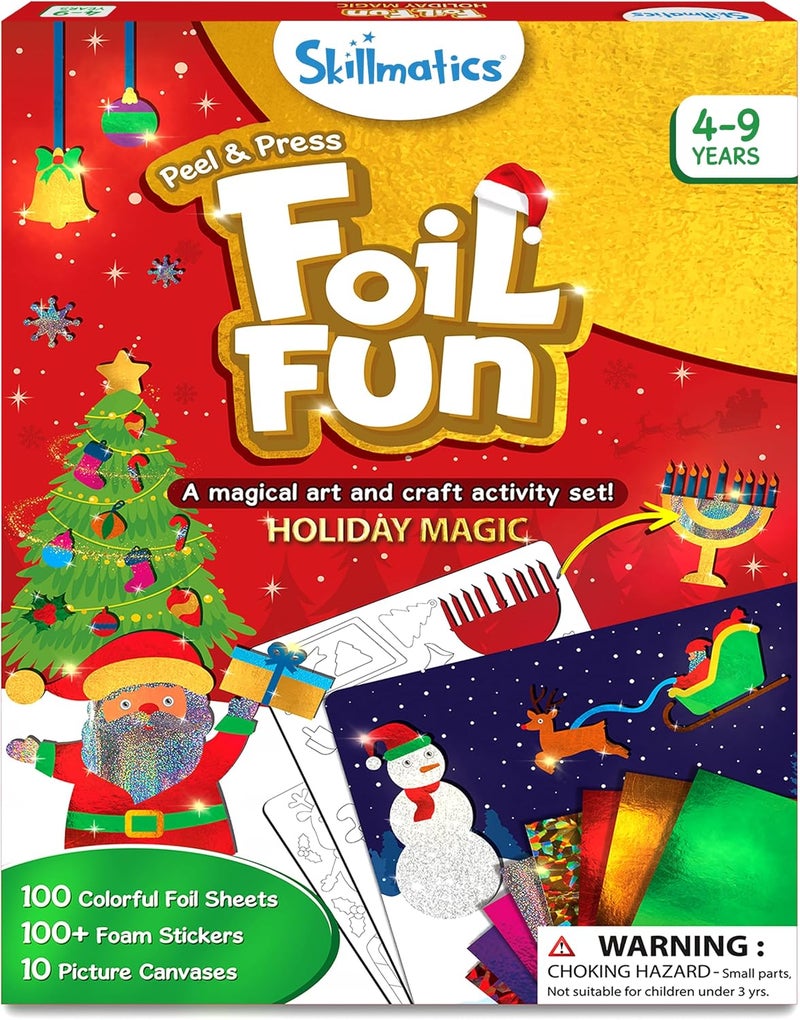 Skillmatics Foil Fun - Unicorns & Princesses, No Mess Art for Kids, Craft Kits & Supplies, DIY Creative Activity, Travel Toys, Gifts for Ages 4, 5, 6, 7, 8,  9 - Image 1