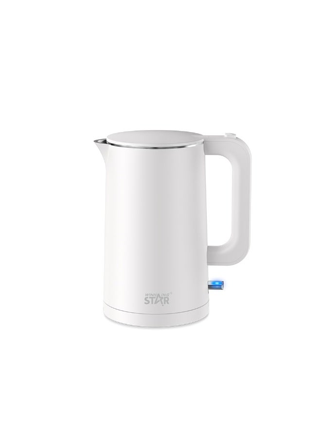 Winning Star Electric Kettle 1.7 Liter with Elegant White Design by Winning Star - Image 1