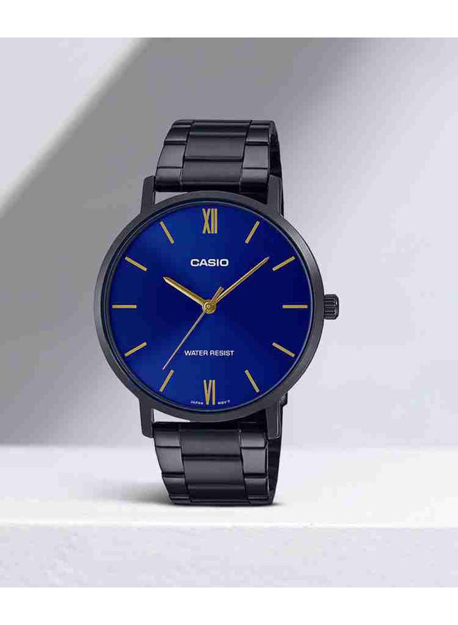 CASIO Stainless Steel Analog Wrist Watch MTP-VT01B-2BUDF - Image 1