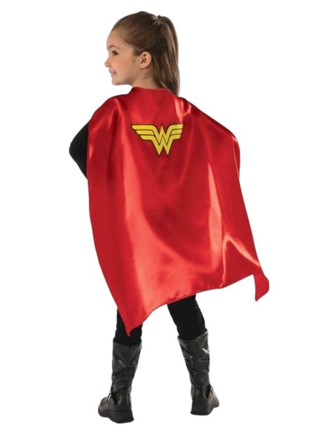 Wonder Woman Cape and Mask Costume Set for Kids– Kids Superhero Costume for Girls – Wonder Woman Costume Halloween Costume for Girls,Cosplay Dress Up for Role Play - Image 3