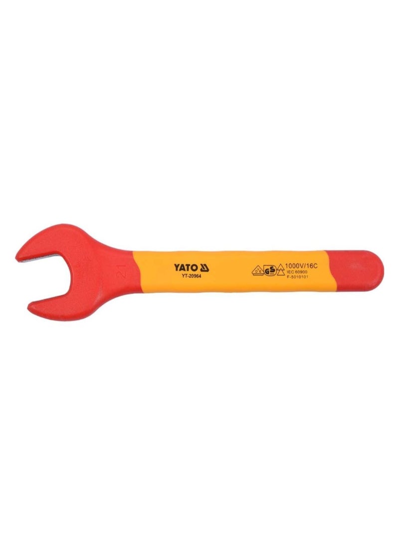 Yato YATO Insulated Open End Wrench 21mm VDE-1000V YT-20964