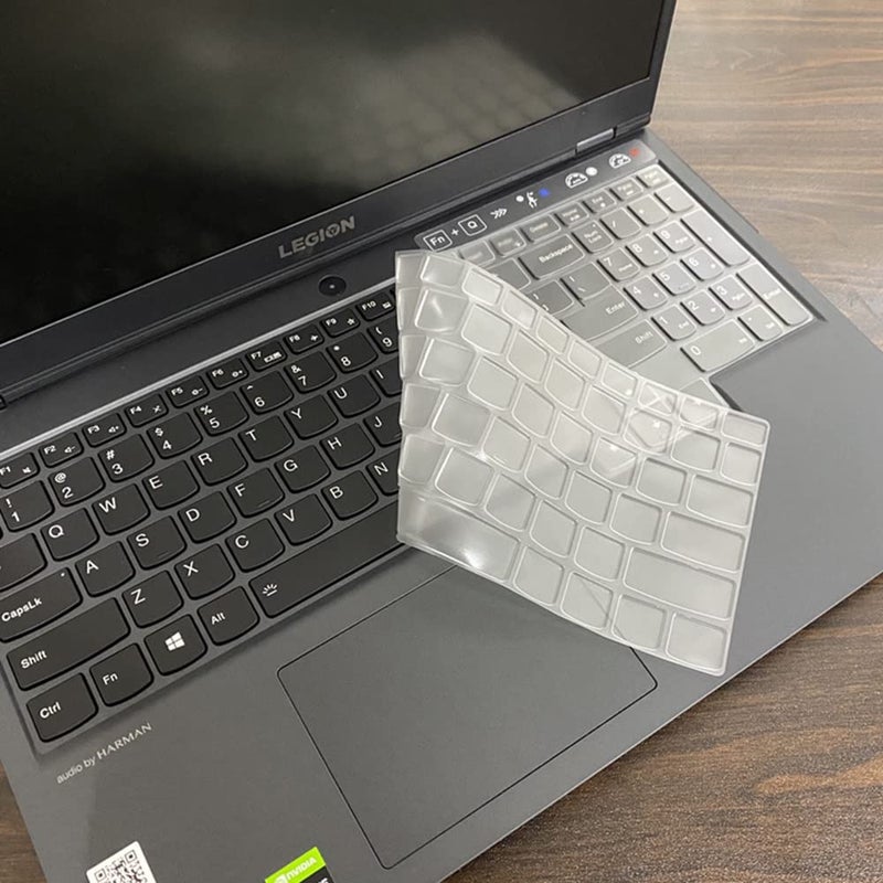 CaseBuy غطاء لوحة المفاتيح لجهاز لينوفو ليجن 5 5i 5p 5pi 15.6 17.3/ برو 5 5i 7 7i (الجيل 8/9) 16، ليجن 9 16IRX8 16IRX9/برو 9i الجيل 9 16/ سليم 7 7i(الجيل 9/الجيل 8/7/6)، لينوفو LOQ 15.6 16 بوصة، شفاف - Image 4