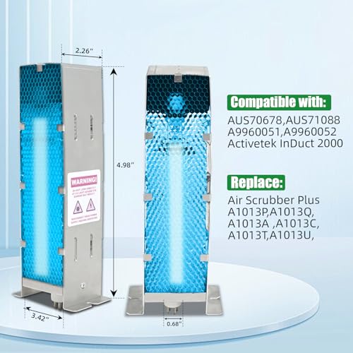 Lnytfee Air Scrubber Advanced Photocatalytic Oxidation (PCO) 9" Replacement Cell & ÜνBulb for Activetek InDuct 2000 for A1013A,A1013C,A1013P,A1013Q, A1013T,A1013U(Ozone Free) - Image 2