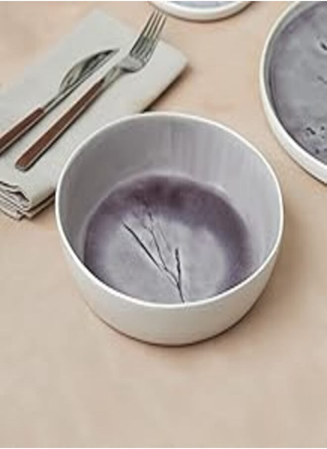 Karaca - Karaca | Flower Bowl 19cm Unique Design Salad Bowl for Parties and Brunches Unique Design Daily and Special - Image 1