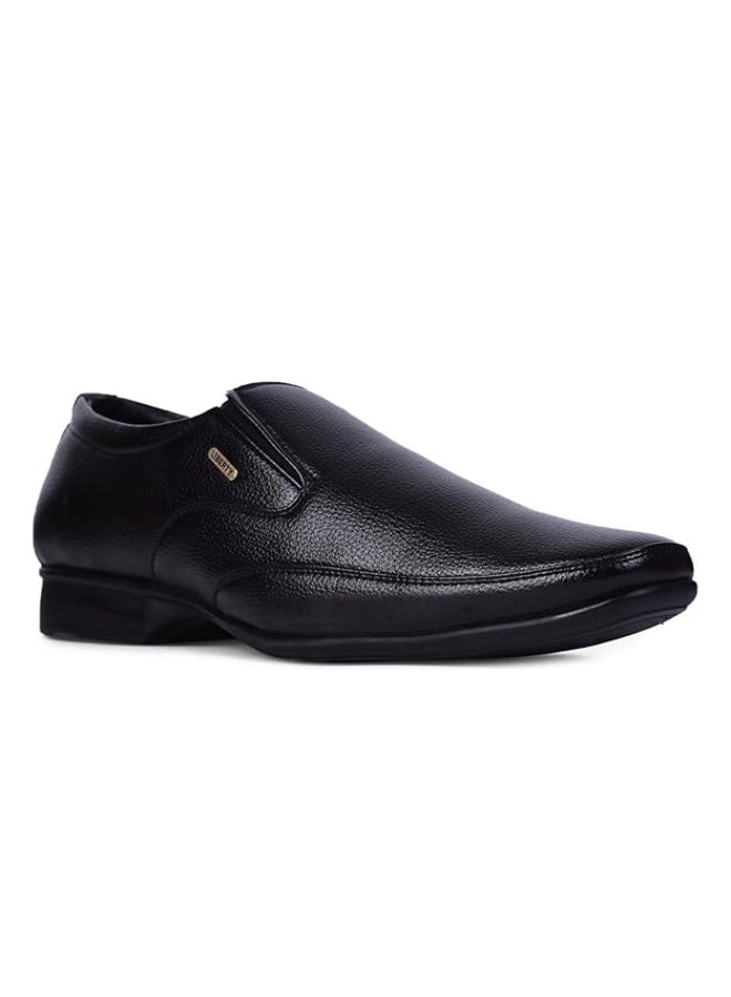Liberty Fortune HOL-132E Formal Non-Lacing Moccasin Shoes for Men - Formal Shoes for Men – Stylish, Cushione – Business, Wedding, Office Wear – Black, Brown, Tan – Lightweight & Comfortable - Image 1