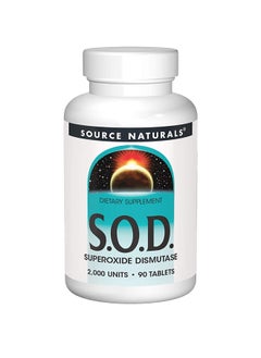 Source Naturals SOD Dietary Supplement 2000 Units 90 Tablets 