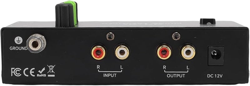 Turntable Preamplifier with 3 Band Equalization 3.5mm Headphone Output Low Noise Phono Preamp - Image 3