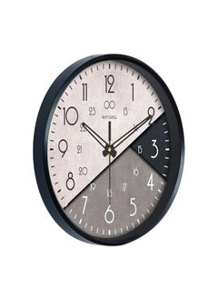 Naturel NATUREL Plastic Round Shape Multicolor Wall Clock with Black Frame  - Image 3