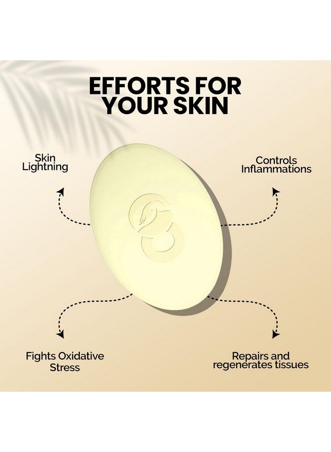 CO Luxury Glutathione Skin Brightening Soap With Kojic Acid | For Pigmentation & Sun Damage | Soap For Men & Women | Suitable For All Skin Types | 75G Each | Pack Of 2 - Image 4