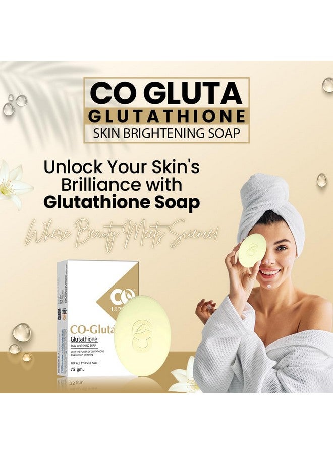 CO Luxury Glutathione Skin Brightening Soap With Kojic Acid | For Pigmentation & Sun Damage | Soap For Men & Women | Suitable For All Skin Types | 75G Each | Pack Of 2 - Image 5