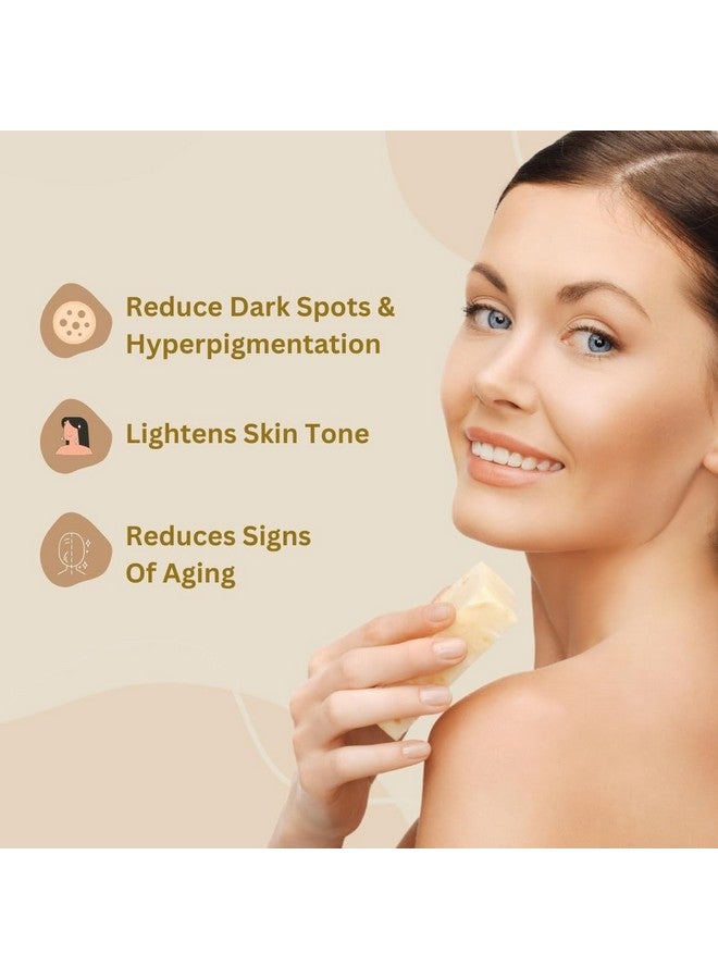 CO Luxury Glutathione Skin Brightening Soap With Kojic Acid | For Pigmentation & Sun Damage | Soap For Men & Women | Suitable For All Skin Types | 75G Each | Pack Of 2 - Image 3