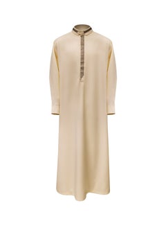 xozgdovg Sleeve Embroidery National Style Men's Robe Side Pocket  - Image 2